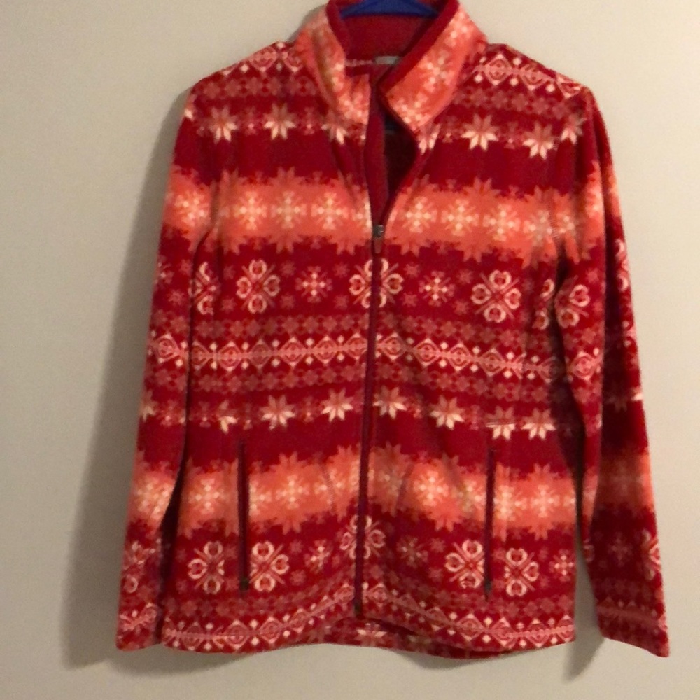 Talbots Holiday Fleece Jacket